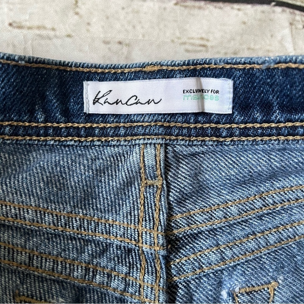 KanCan High Waist Distressed Denim Shorts Size 28 - Picture 2 of 11